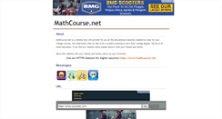 Desktop Screenshot of mathcourse.net